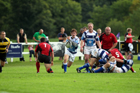 Tynedale's Matthew Outsen releases the ball against Blaydon